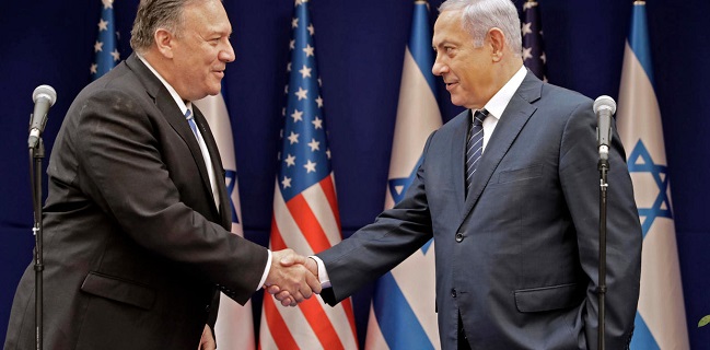 Terbang Ke Yerusalem, Menlu Pompeo Bertemu PM Benjamin Netanyahu Untuk Bahas Aneksasi Tepi Barat