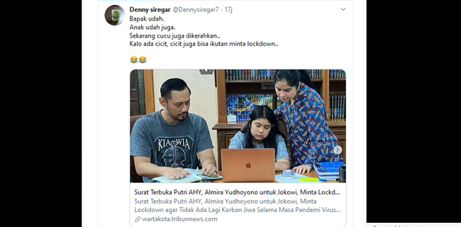 Denny Siregar Langsung 'Kalap' Kalau Junjungannya Disinggung, Anak Seumur Jagung Pun Dibully