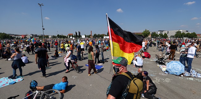 Unjuk Rasa Anti Kuncian Di Jerman Berakhir Ricuh, 200 Orang Ditangkap