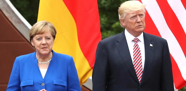 Lewat Telepon, Trump Tuding Angela Merkel Antek Rusia Dan 'Bodoh'