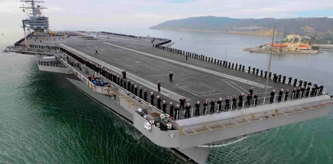 Andalan Baru Angkatan Laut AS, Kapal Induk USS Gerald Ford Seharga Rp 188 Triliun