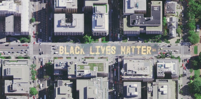 Mural 'Black Lives Matter' Sebatas Ego Perlawanan Terhadap Donald Trump, Tidak Menjadi Bagian Protes Anti-Rasisme AS