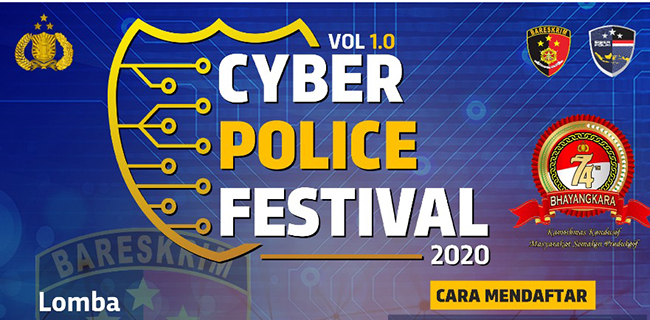 Meriahkan HUT Bhayangkara Ke 74, Bareskrim Polri Gelar Cyber Police Festival