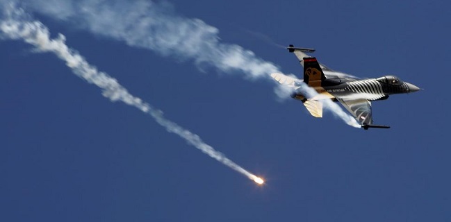 Turki Lancarkan Operasi Cakar-Elang, Sejumlah F-16 Serang Kurdi Di Irak