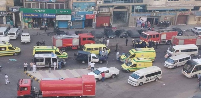 Kebakaran Di Rumah Sakit Rujukan Covid-19 Di Mesir , Tujuh Pasien Meninggal