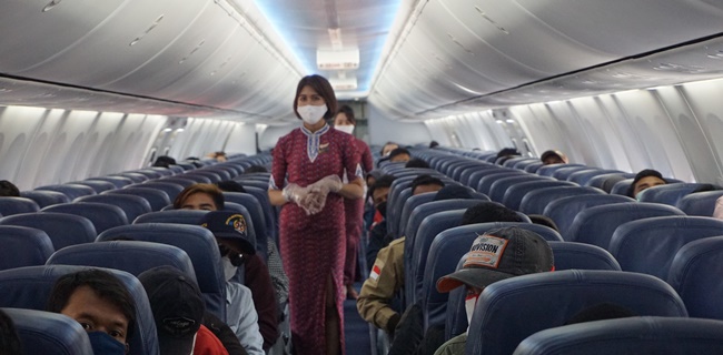 Hari Pertama Terbang, Penumpang Lion Air Rute Domestik Sudah Tertib