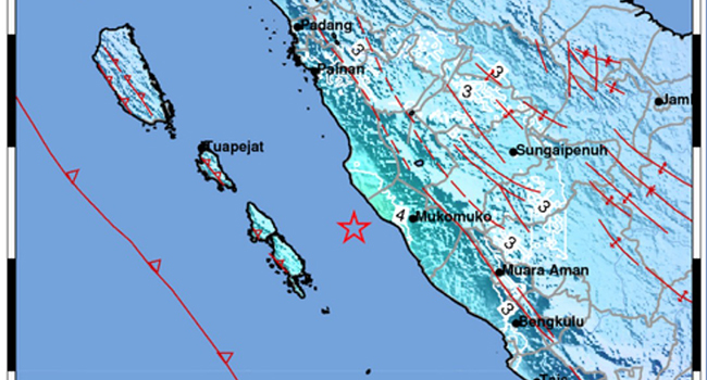 Bengkulu Diguncang Gempa Magnitudo 5,7, Tidak Berpotensi Tsunami