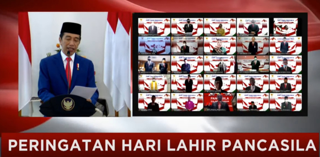Dihadiri Megawati, Jokowi Menyampaikan Selamat Hari Lahir Pancasila Sebanyak 3 Kali