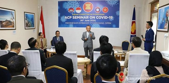 Indonesia Akhiri Keketuaan Komite ASEAN Di Pyongyang Dengan Seminar Covid-19