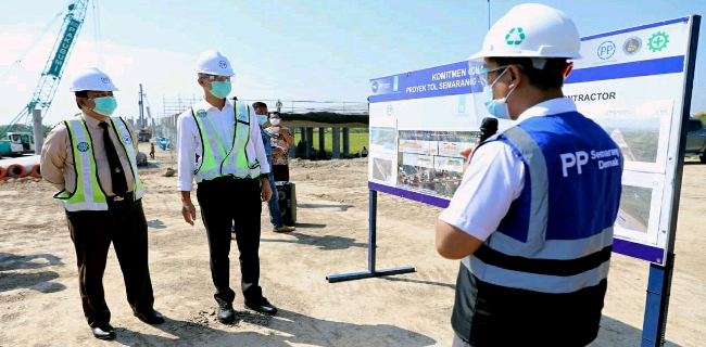 Baru 8 Persen, Ganjar Minta Proyek Tol Semarang-Demak Dikebut