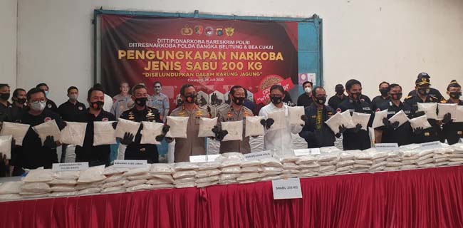 Operasi <i>White Corn</i>, Bareskrim Gagalkan Penyelundupan 200 Kg Sabu Dalam Karung Jagung