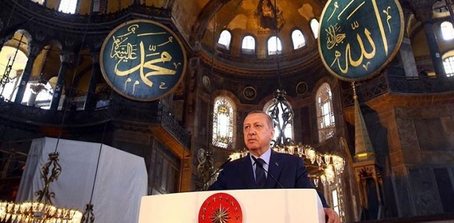 Retorika Erdogan Soal Kebangkitan Hagia Sophia Dan Pembebasan Al-Aqsa Tidak Membantu Palestina