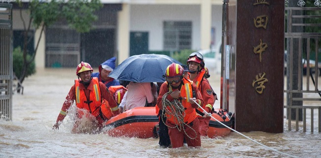 China Keluarkan Peringatan Darurat Banjir Tertinggi Di Provinsi Jiangxi
