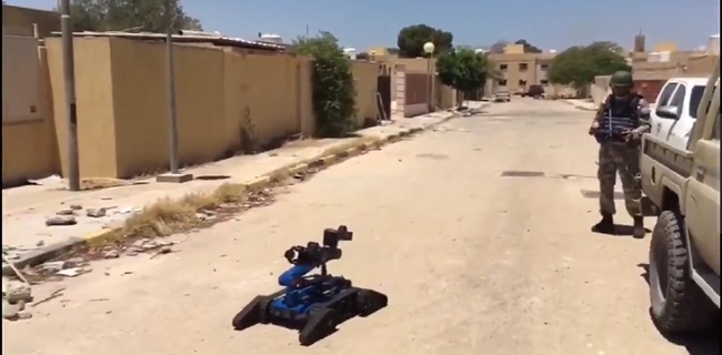 Canggih! Pasukan Keamanan Turki Gunakan Robot Kutlu Untuk Hancurkan Bahan Peledak Di Libya