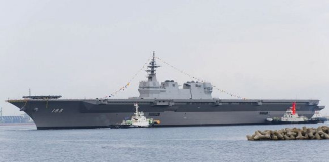 Tak Mau Kalah Oleh Kekuatan Militer China, Jepang Modifikasi Kapal Angkatan Lautnya Jadi Kapal Induk