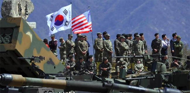 Covid-19 Menjangkit Pasukan AS Di Korea Selatan, Latihan Militer Gabungan Terhambat