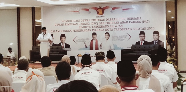 Padukan Dukungan, Gerindra Banten Gelar Konsolidasi Pemenangan Muhamad-Rahayu Di Pilkada Tangsel