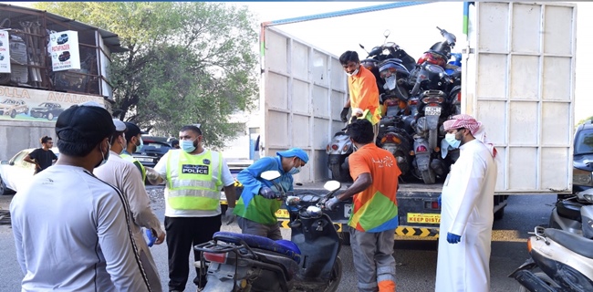 Polisi Sharjah UEA Sita 742 Motor Dan 1.333 Sepeda