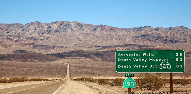 Dinas Cuaca Nasional AS Catat Suhu Terpanas  Bumi 54,4 Derajat Celsius Di  Death Valley California
