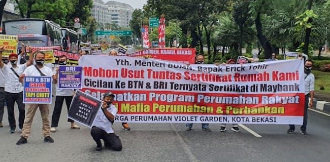 Warga Violet Garden Minta Perlindungan Jokowi