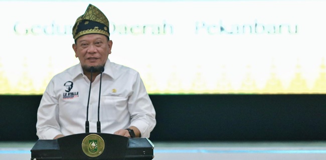 Pertama Kali, LaNyalla Kenalkan <i>Tagline</i> DPD "Dari Daerah Untuk Indonesia" Di Riau