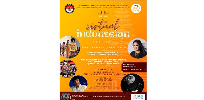 Diplomasi Di Tengah Pandemik, KJRI Houston Siap Gelar Virtual Indonesian Festival