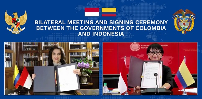 Rayakan 40 Tahun Hubungan Diplomatik, Indonesia-Kolombia Teken Perjanjian Bebas Visa