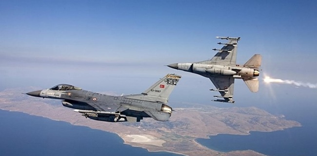 Turki Cegat Enam Jet Tempur F-16 Yunani Di Mediterania