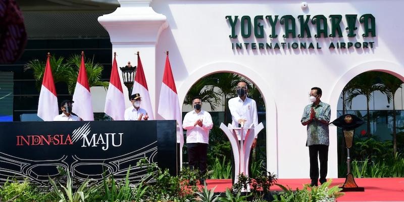 Resmikan Bandara YIA, Jokowi Optimis Bisa Penumpang Penuh Pasca Vaksinasi Corona