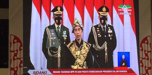 Jokowi Singgung Kursi Kosong Sidang Tahunan Di Awal Pidato Kenegaraan