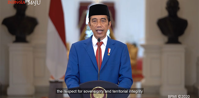 Pidato Jokowi Menyentil Kepongahan China
