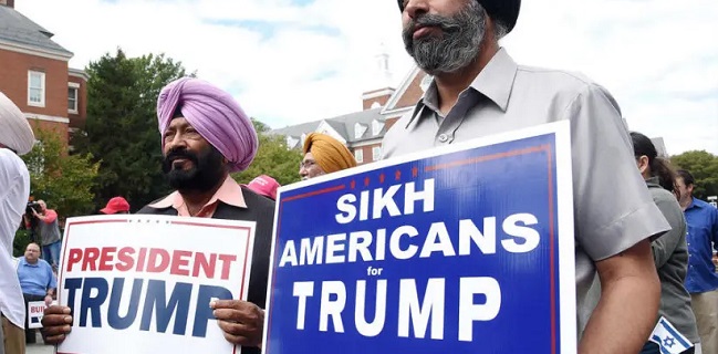Merasa Puas Dan Aman, Komunitas Sikh Dukung Donald Trump