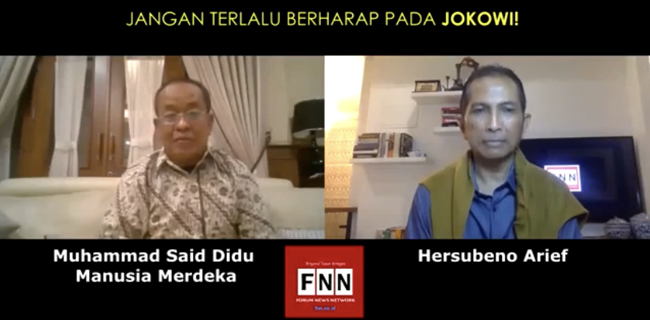 Said Didu Kagum Dengan Mental Jokowi, Inkonsisten Tapi Tidak Merasa Salah