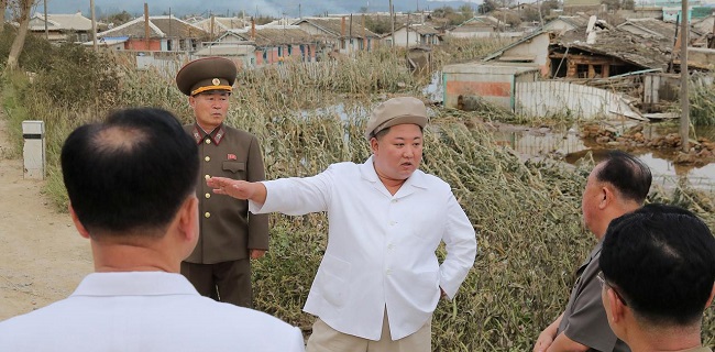 Kunjungi Daerah Terdampak Topan Maysak, Kim Jong Un Akan Hukum Pejabat Yang Gagal Mitigasi Bencana