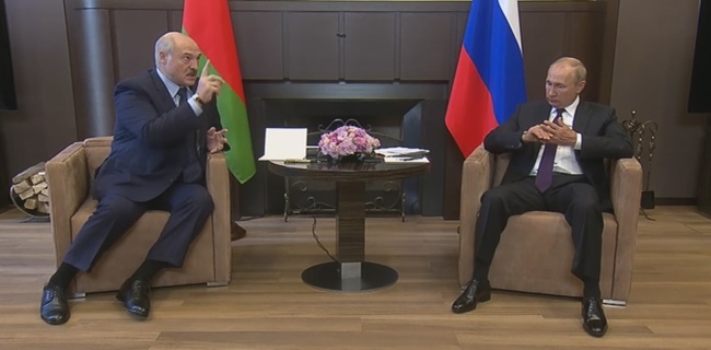 Pertemuan Lukashenko Dan Putin Di Laut Hitam Sochi, Erat Dan Akrab Dengan Perjanjian Pinjaman 1,5 Miliar Dolar AS