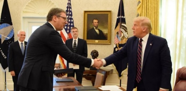 Lugunya Vucic: Bayangkan, Presiden Dari Negara Kecil Ini Dapat Kesempatan Masuk Ke Oval Office Bicara Dengan Presiden AS