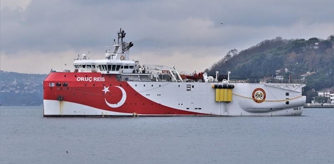 Turki Tarik Kapal Oruc Reis Dari Mediterania Timur, Yunani: Itu Sinyal Positif