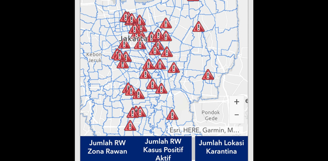26 RW Di Jakarta Masuk Zona Merah, Berikut Daftarnya