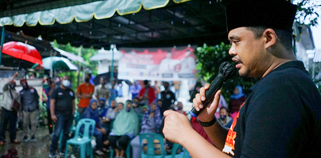 Bobby Nasution Terjang Hujan Demi Serap Aspirasi Masyarakat
