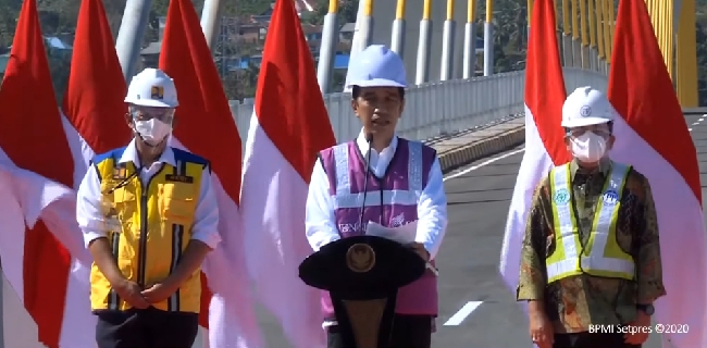 Setelah Dibangun Selama 5 Tahun, Jokowi Resmikan Jembatan Teluk Kendari