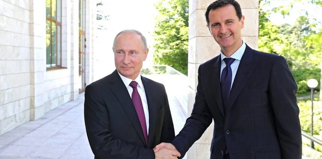 Lima Tahun Intervensi Rusia Di Suriah, Bashar Al Assad Apresiasi Kehadiran Militer Vladimir Putin