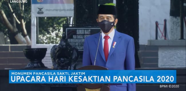 Peringatan Hari Kesaktian Pancasila Di Tengah Covid-19, Jokowi Pimpin Upacara di Lubang Buaya