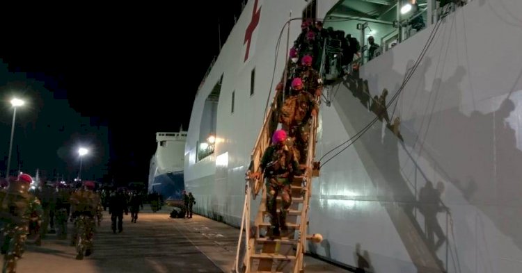 600 Marinir Satgas Unras Kembali Ke Lampung