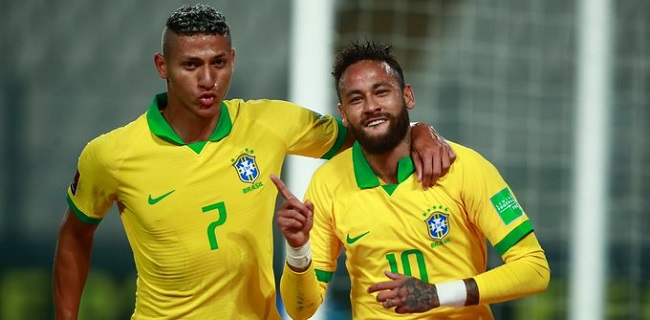 Lewati Torehan Gol Ronaldo, Neymar Lakukan Selebrasi Goyang Jari