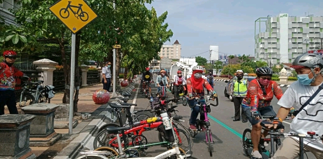 Resmikan Jalur Khusus Sepeda, Dishub Semarang Ingatkan Larangan Saat Bersepeda