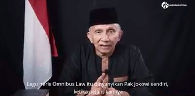 Amien Rais: Jangan Pernah Dilupakan, Pemrakarsa Omnibus Law Di Indonesia Adalah Jokowi