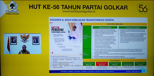 Di HUT Golkar ke-56, Sri Mulyani: Transformasi Digital Keharusan Bagi Indonesia