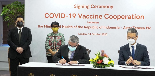 Indonesia Amankan 100 Juta Vaksin AstraZeneca, Mulai Dikirim Tahun Depan