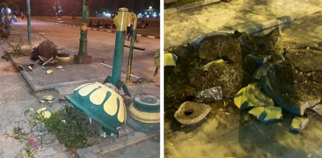 Di Medan, Kerugian Akibat Kerusuhan Demo Capai Ratusan Juta Rupiah