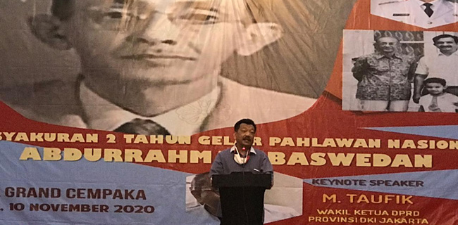 Tasyakuran 2 Tahun Gelar Pahlawan Abdurrahman Baswedan, Lintas Generasi Aktivis: Bangga Punya Gubernur Kakeknya Pahlawan Nasional